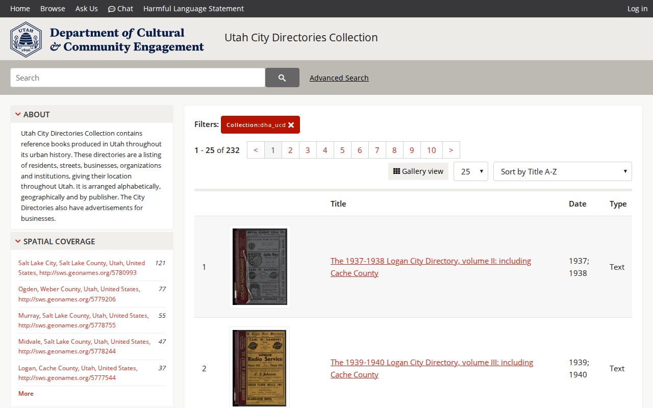 Syracuse city directory Marriott Utah digital directory collection