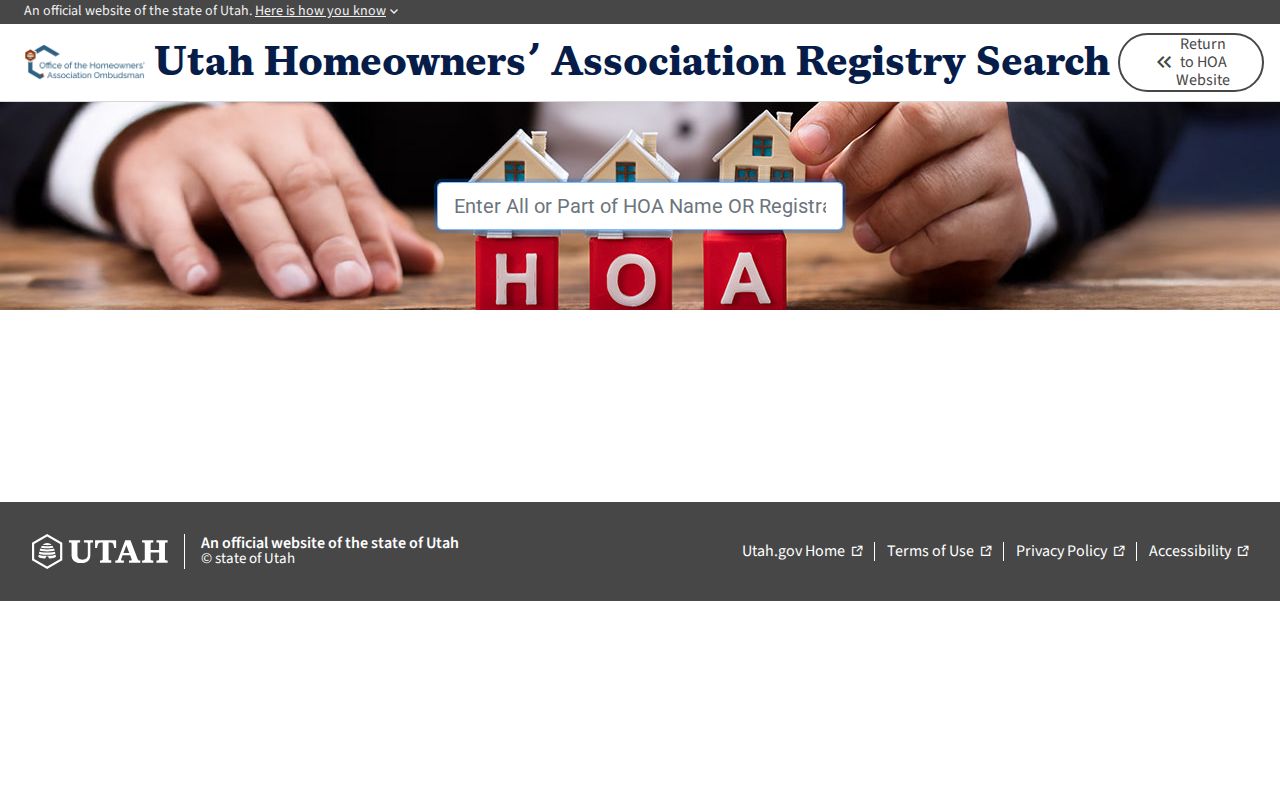 Syracuse neighbors Utah HOA registry search