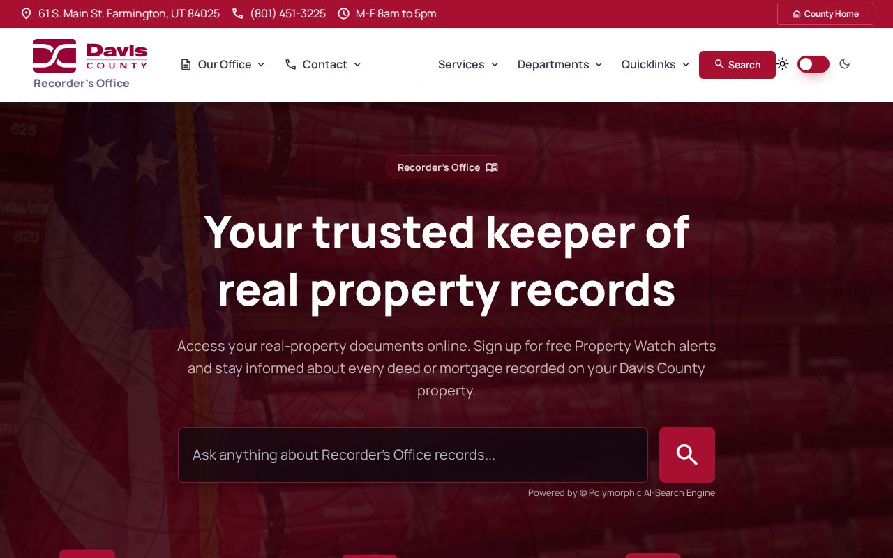 Syracuse previous residents Davis County Recorder records