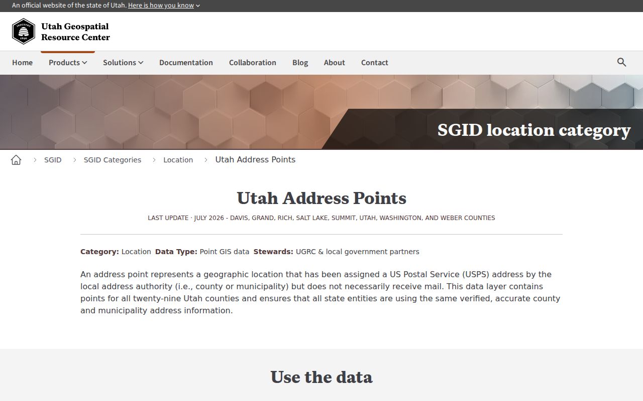 Syracuse street directory Utah address points layer