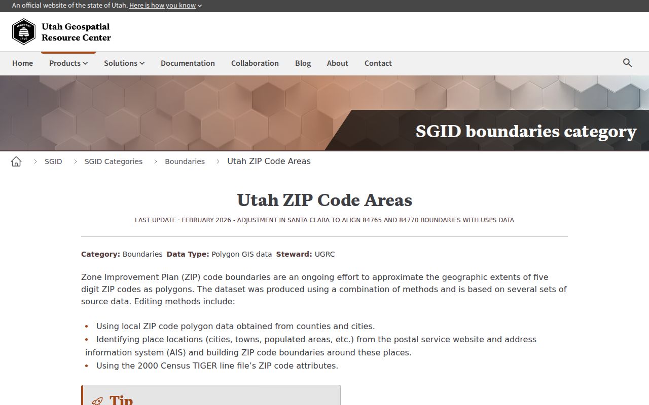 Syracuse ZIP code directory Utah ZIP polygon geography